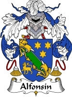 Alfonsin coat of arms family crest download