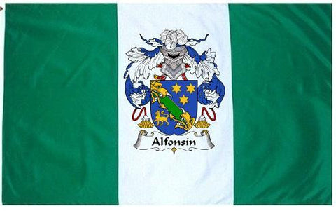 Alfonsin family crest coat of arms flag