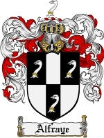 Alfraye coat of arms family crest download