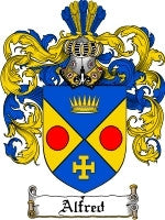 Alfred coat of arms family crest download