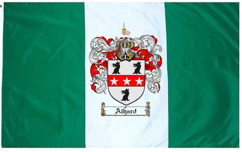 Alhard family crest coat of arms flag