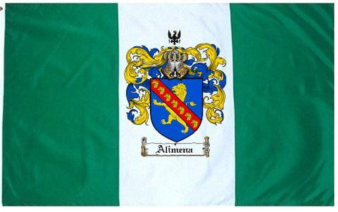 Alimena family crest coat of arms flag