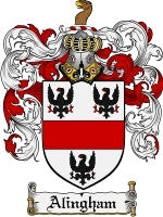 Alingham coat of arms family crest download
