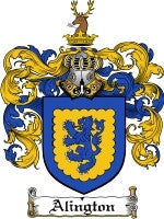 Alington coat of arms family crest download