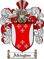 Alkington coat of arms family crest download