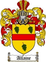 Allaine coat of arms family crest download