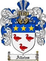 Allains coat of arms family crest download