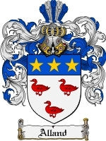 Alland coat of arms family crest download