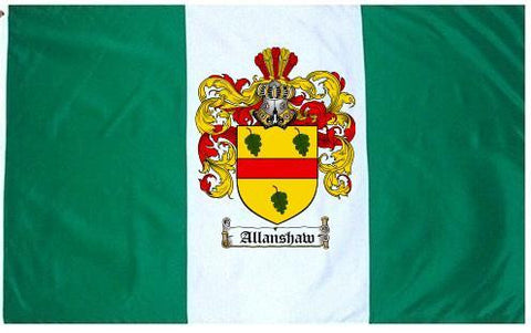 Allanshaw family crest coat of arms flag