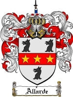 Allarde coat of arms family crest download