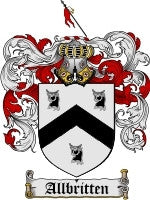 Allbritten coat of arms family crest download