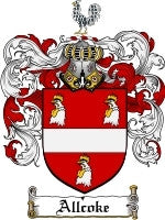 Allcoke coat of arms family crest download