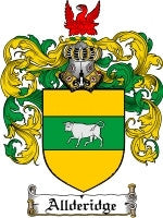 Allderidge coat of arms family crest download