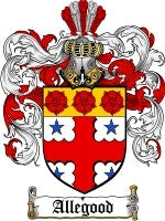 Allegood coat of arms family crest download