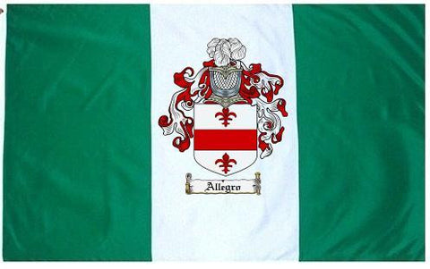 Allegro family crest coat of arms flag