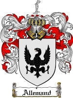 Allemand coat of arms family crest download