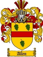 Allen coat of arms family crest download