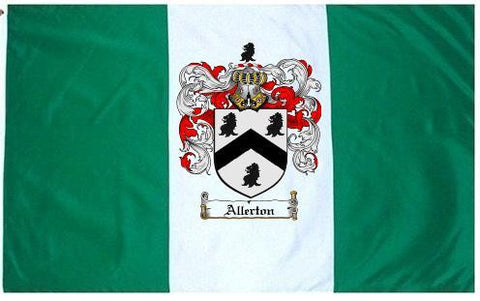 Allerton family crest coat of arms flag