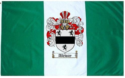 Alleway family crest coat of arms flag