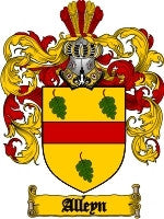 Alleyn coat of arms family crest download