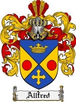 Allfred coat of arms family crest download