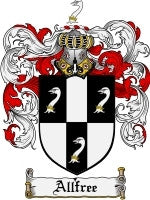 Allfree coat of arms family crest download