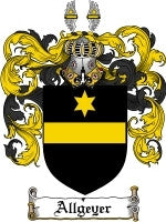 Allgeyer coat of arms family crest download