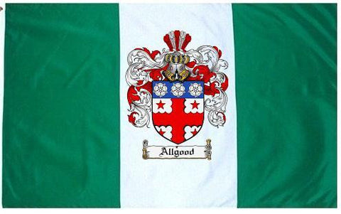 Allgood family crest coat of arms flag
