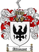 Allimant coat of arms family crest download