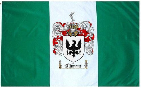 Allimant family crest coat of arms flag