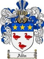 Allin coat of arms family crest download