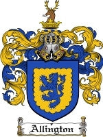 Allington coat of arms family crest download