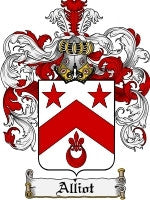 Alliot coat of arms family crest download