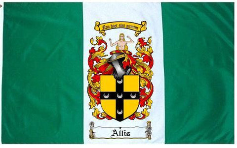 Allis family crest coat of arms flag