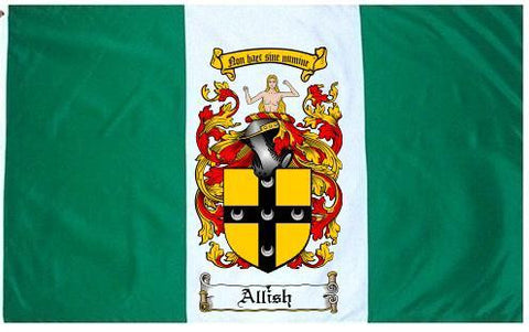 Allish family crest coat of arms flag