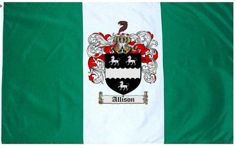 Allison family crest coat of arms flag