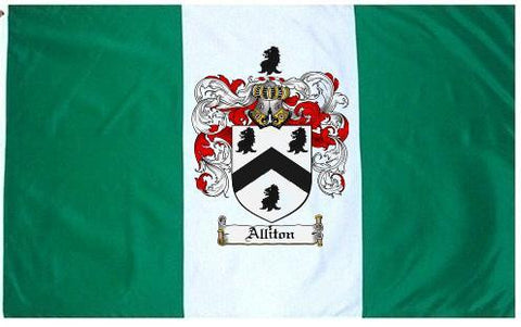 Alliton family crest coat of arms flag