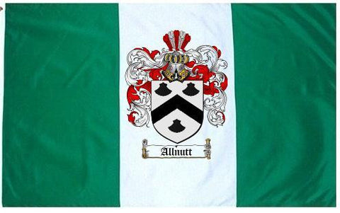 Allnutt family crest coat of arms flag