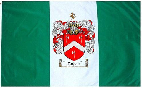 Allport family crest coat of arms flag