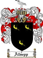 Allsepp coat of arms family crest download