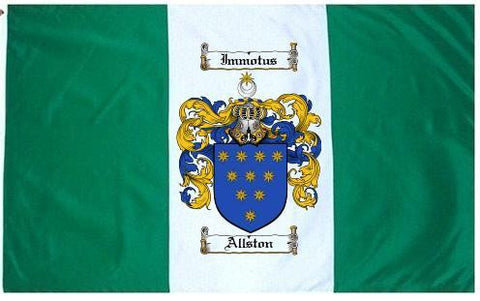 Allston family crest coat of arms flag