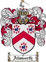 Allsworth coat of arms family crest download