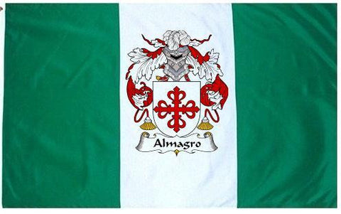 Almagro family crest coat of arms flag