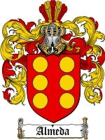 Almeda coat of arms family crest download