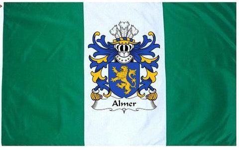 Almer family crest coat of arms flag