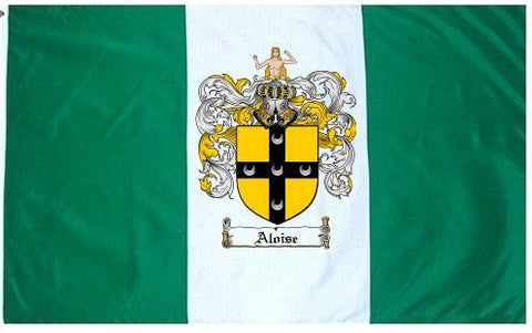 Aloise family crest coat of arms flag