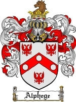 Alphege coat of arms family crest download