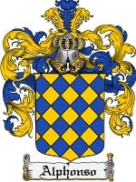 Alphonso coat of arms family crest download