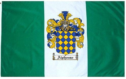 Alphonso family crest coat of arms flag