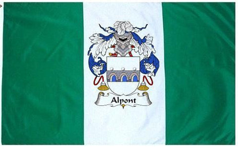 Alpont family crest coat of arms flag